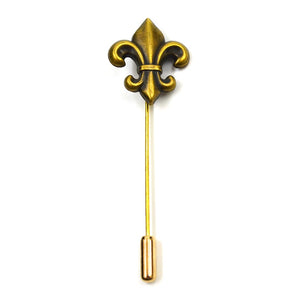 Fleur-De-Lis Bronze Lapel Pin