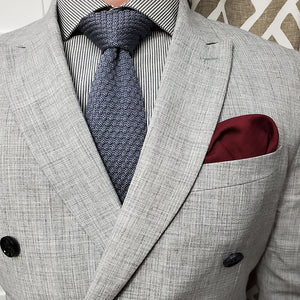 Solid Burgundy Pocket Square - Art of The Gentleman