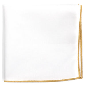 Champagne Border Pocket Square