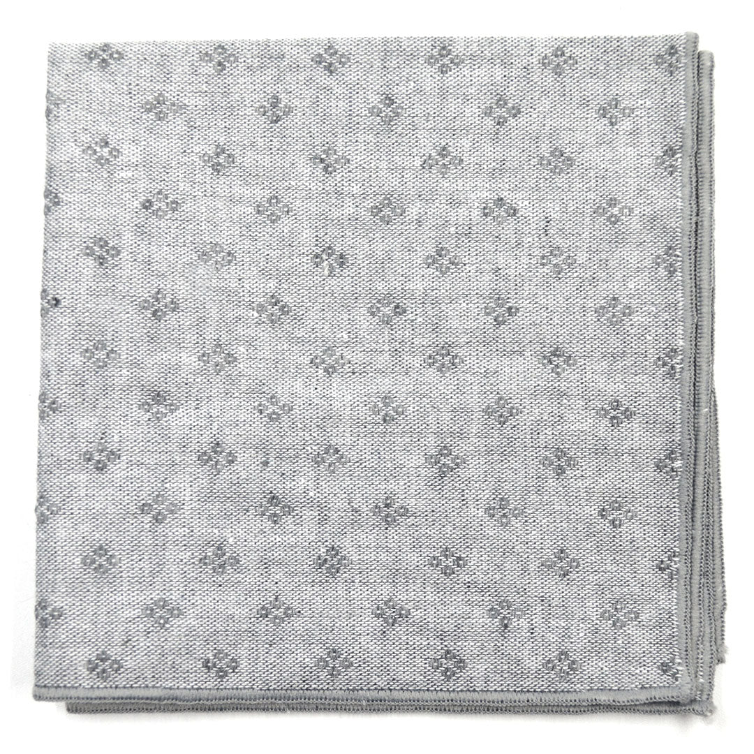 Diamonds Grey Pocket Square