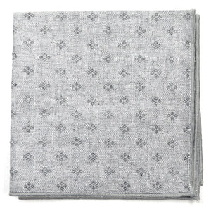Diamonds Grey Pocket Square