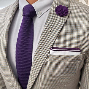 Knitted Purple Tie