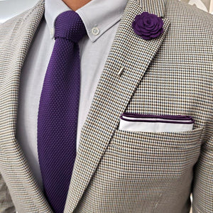 Lapel Pin - Floral Purple