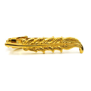 Feather Gold Tie Bar