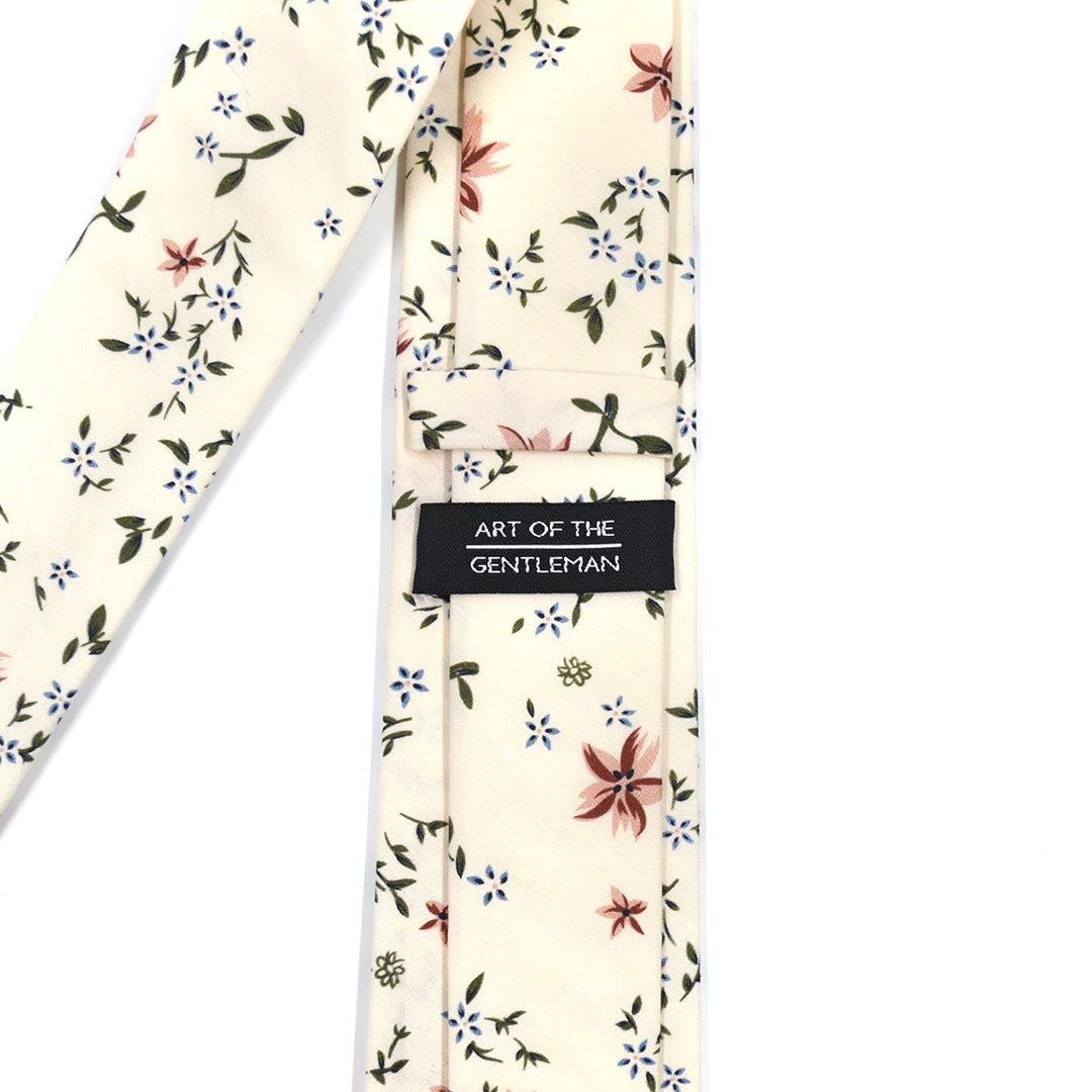 Floral Desert Cream Tie