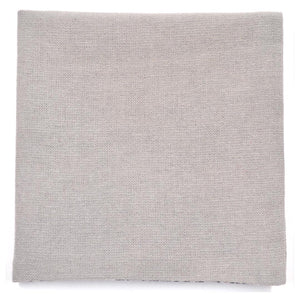 Floral Grey Linen Reversible Pocket Square
