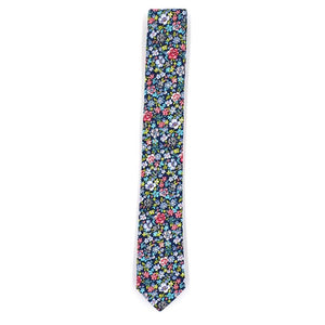Floral Navy Tie Set