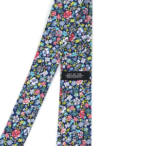 Floral Navy Tie Set