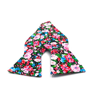 Floral Cotton Candy Self Tie  Bow Tie