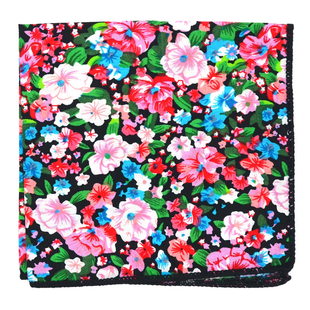 Floral Cotton Candy Pocket Square