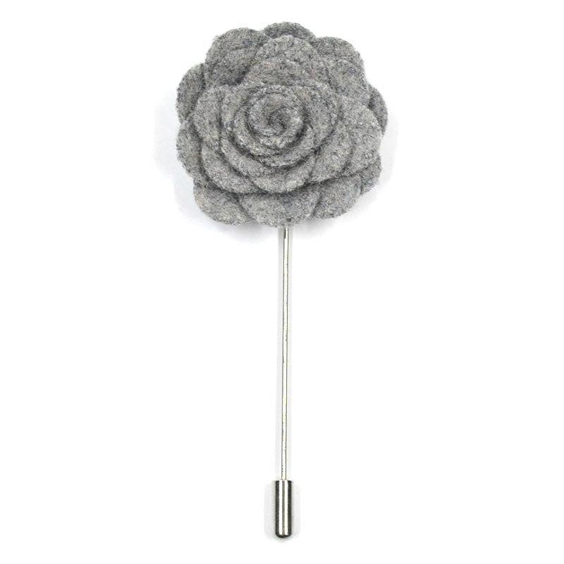Grey Flower Pins