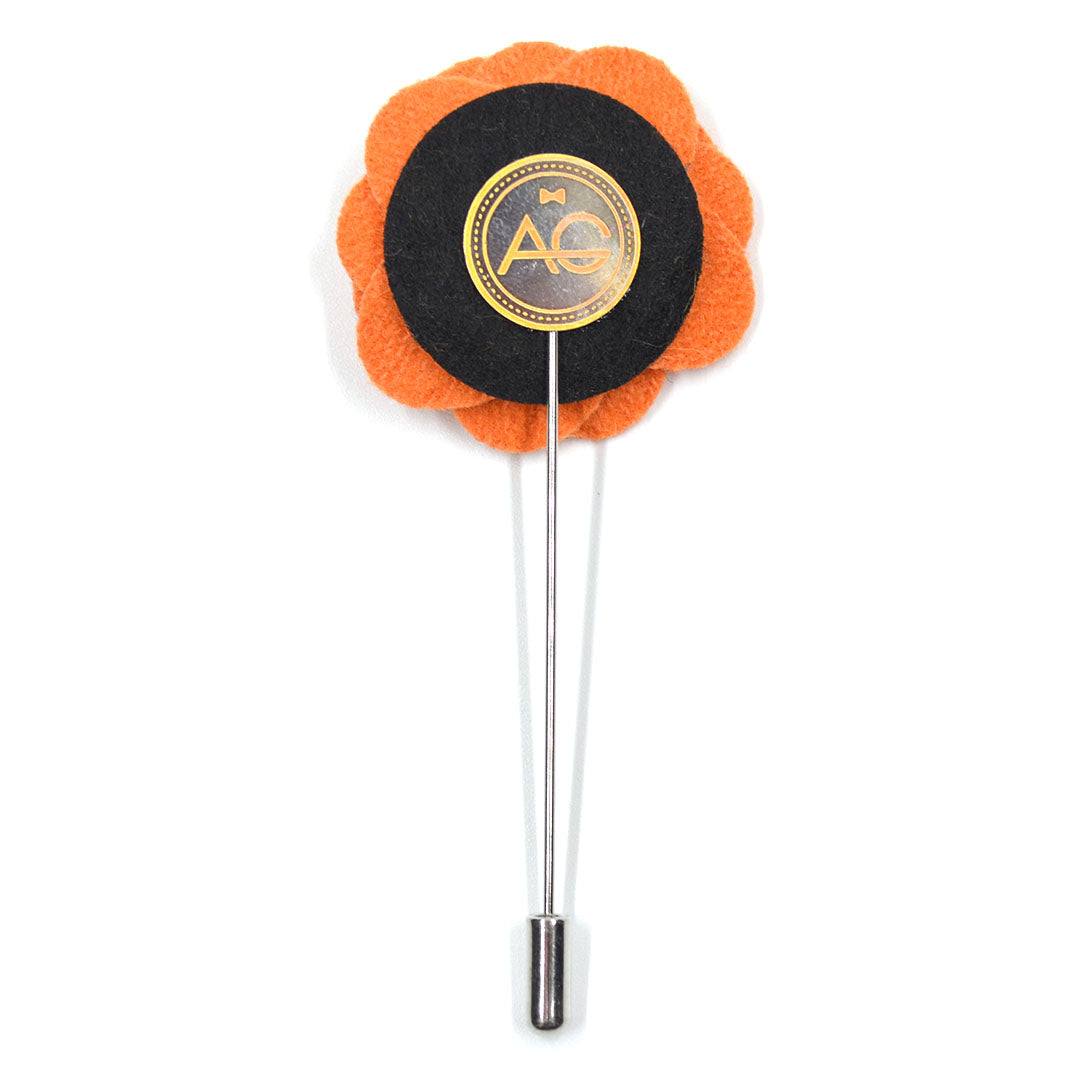 Lapel Pin - Floral Honey Peach