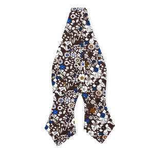 Floral Pecan Wild Flower Self Tie Bow Tie