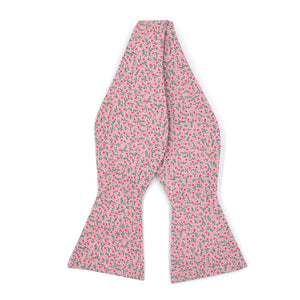 Floral Strawberry Field Self Tie Bow Tie