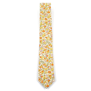 Floral Yellow Field Blossoms Tie