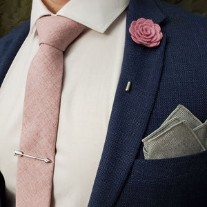 Linen Pink Tie