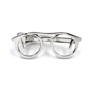 Glasses Silver Tie Bar