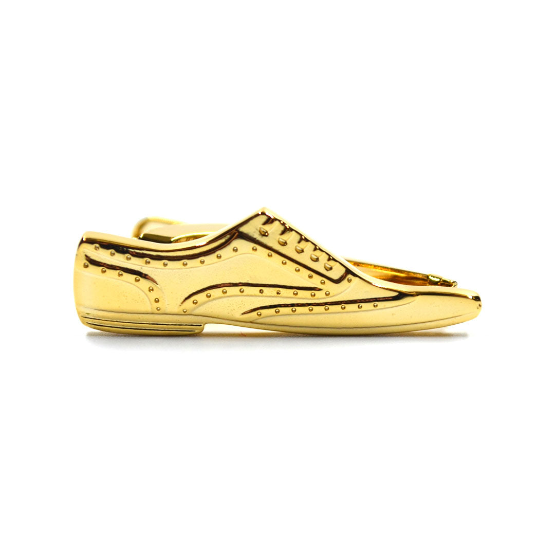 Gold Wingtips Tie Bar