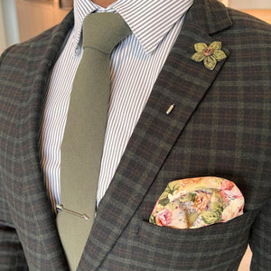 Solid Olive Tie