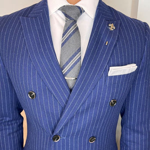 Striped Downtown Grey Tie