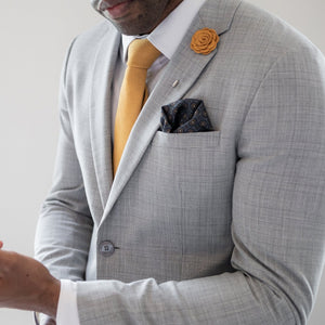 Lapel Pin - Floral Camel