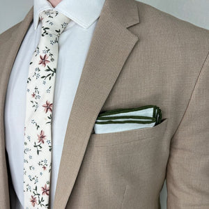 Floral Desert Cream Tie