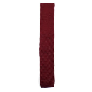 Knitted Burgundy Tie