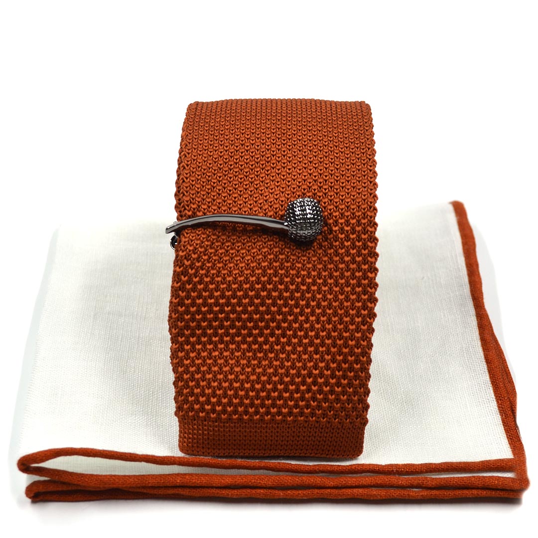 Knitted Cinnamon Tie Set