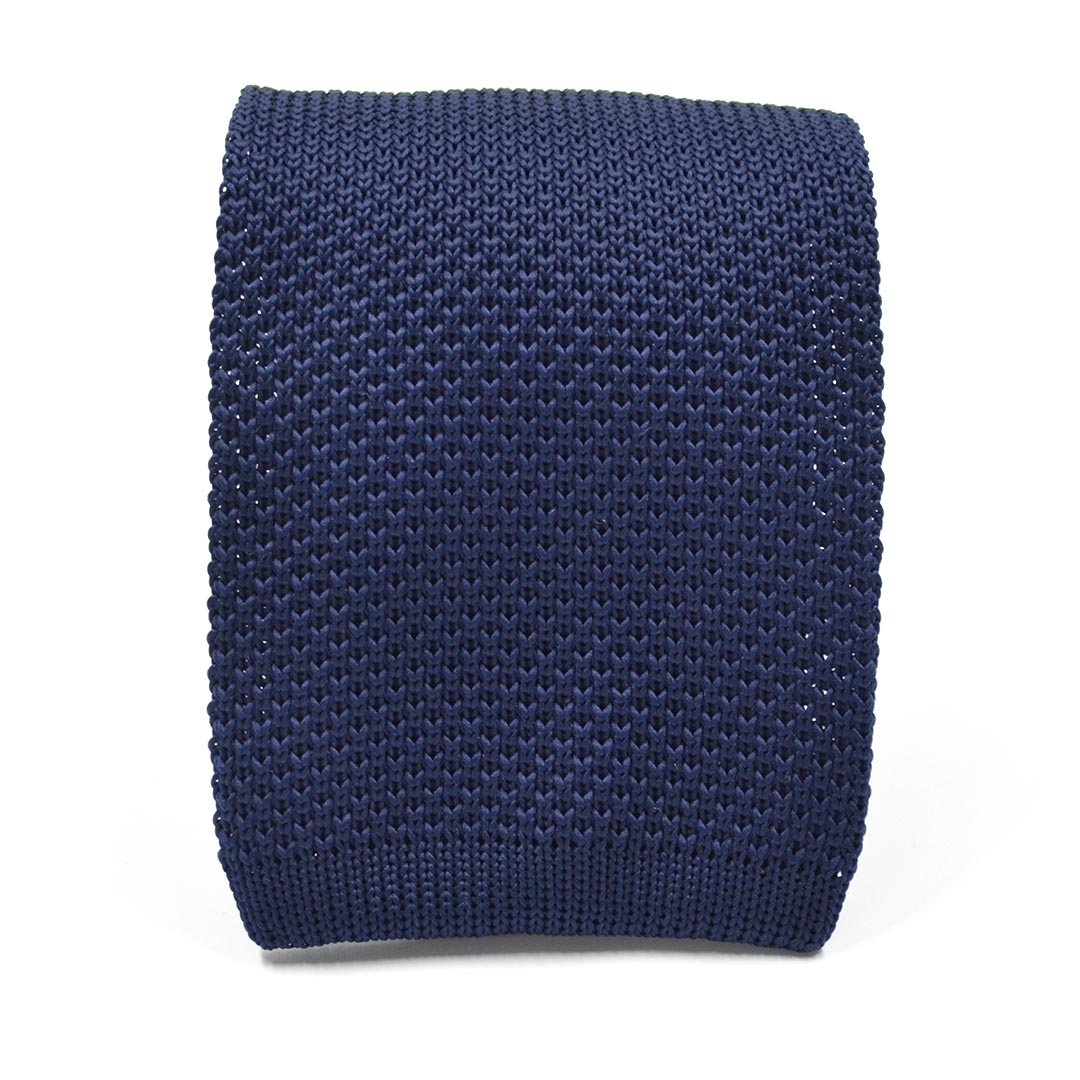 Knitted Navy Tie