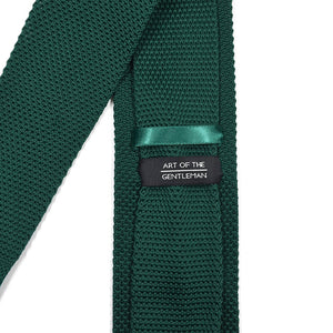 Knitted Point Emerald Tie