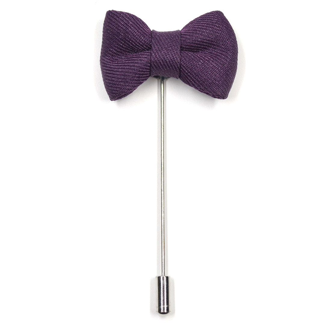 Lapel Pin - Bow Tie Purple