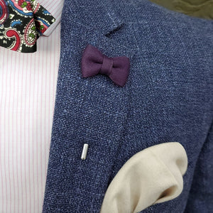 Lapel Pin - Bow Tie Purple