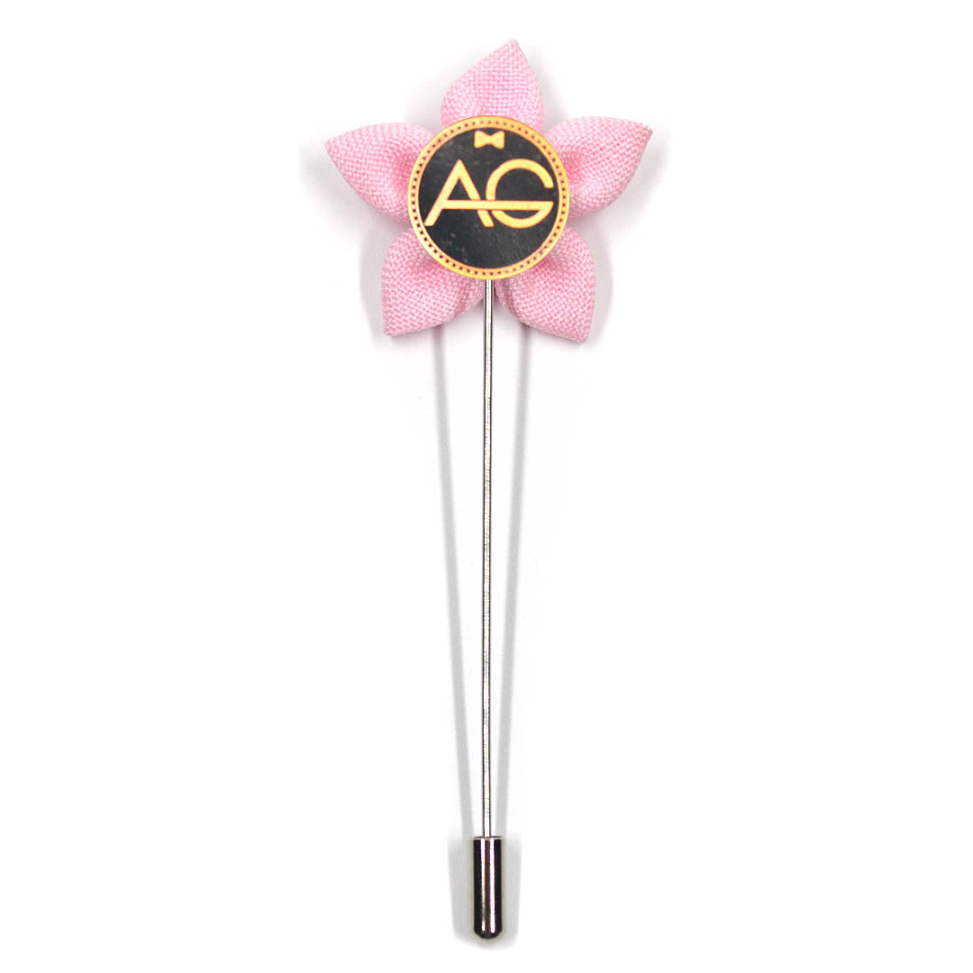 Lapel Pin - Wildflower Light Pink
