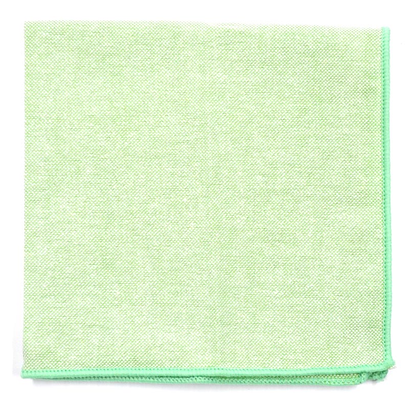 solid green pocket square