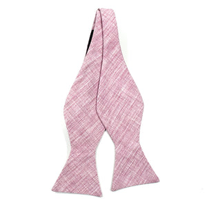 Linen Pink Self Tie Bow Tie