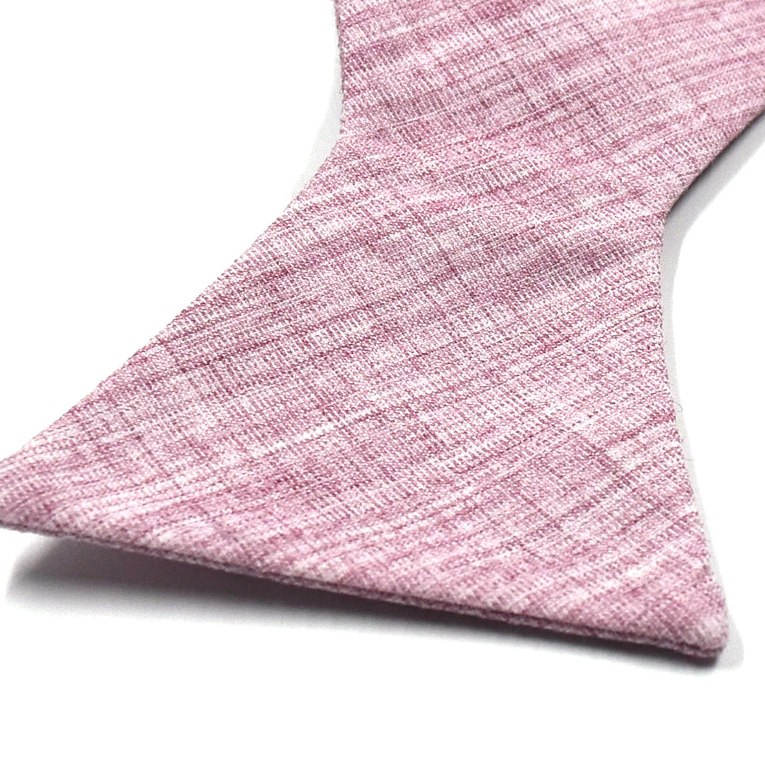 Linen Pink Self Tie Bow Tie