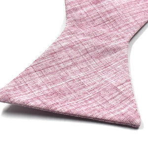 Linen Pink Self Tie Bow Tie