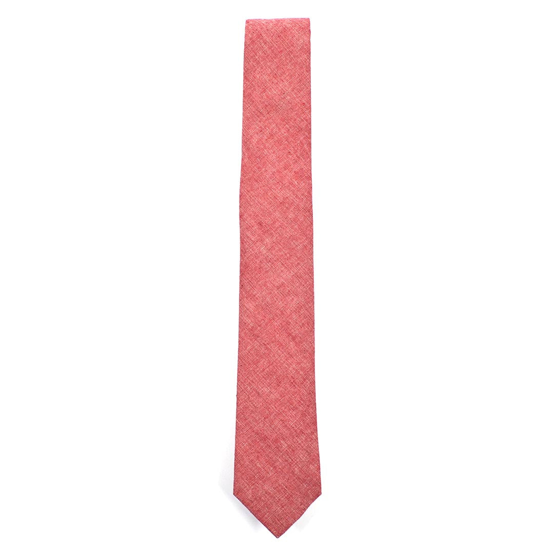 Linen Red Tie