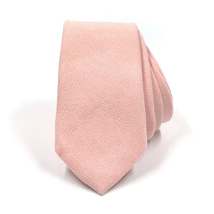 Microsuede Blush Pink Tie