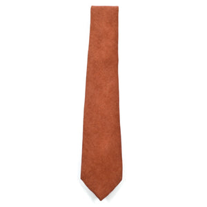 Microsuede Burnt Orange Tie