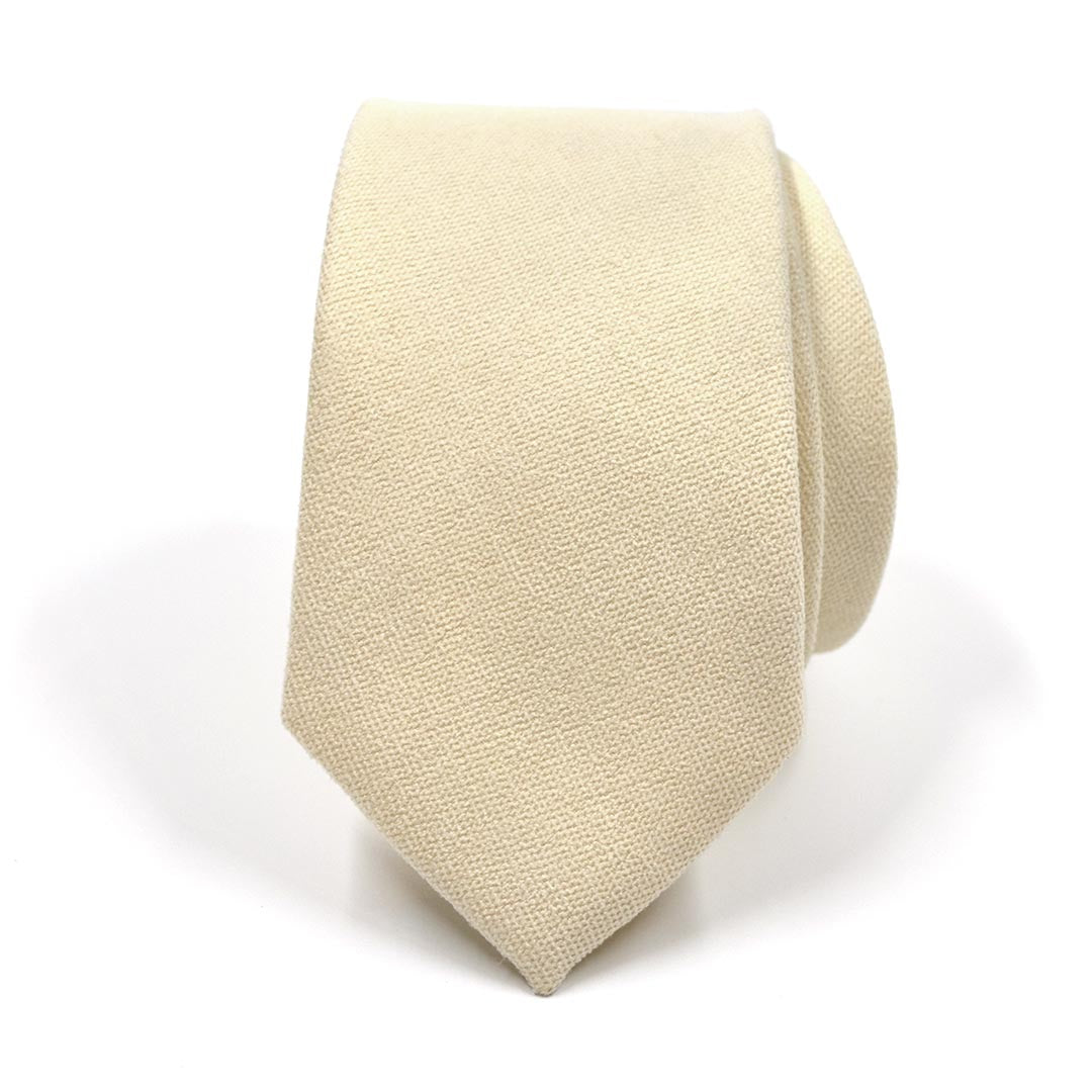 Microsuede Canary Ivory Tie