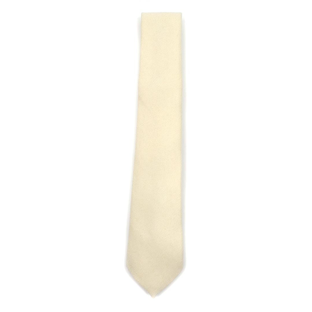 Microsuede Canary Ivory Tie