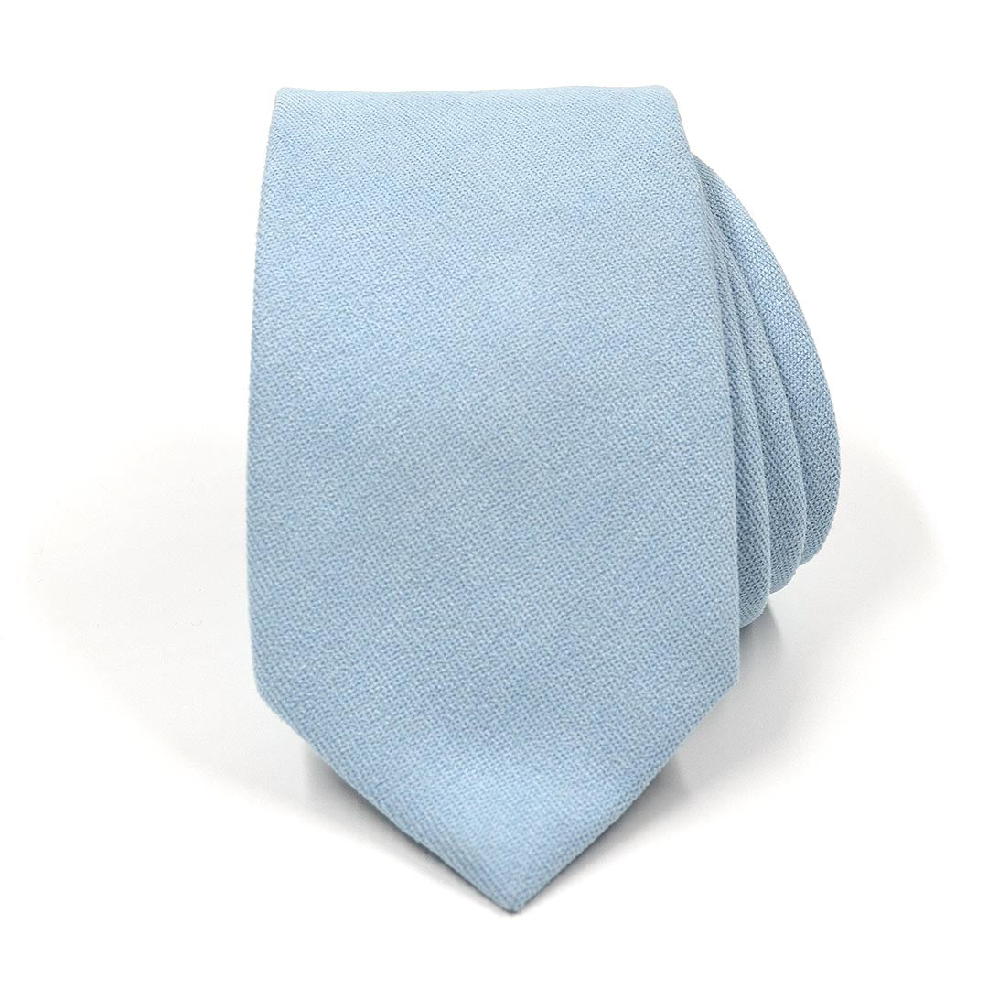 Microsuede Dusty Blue Tie
