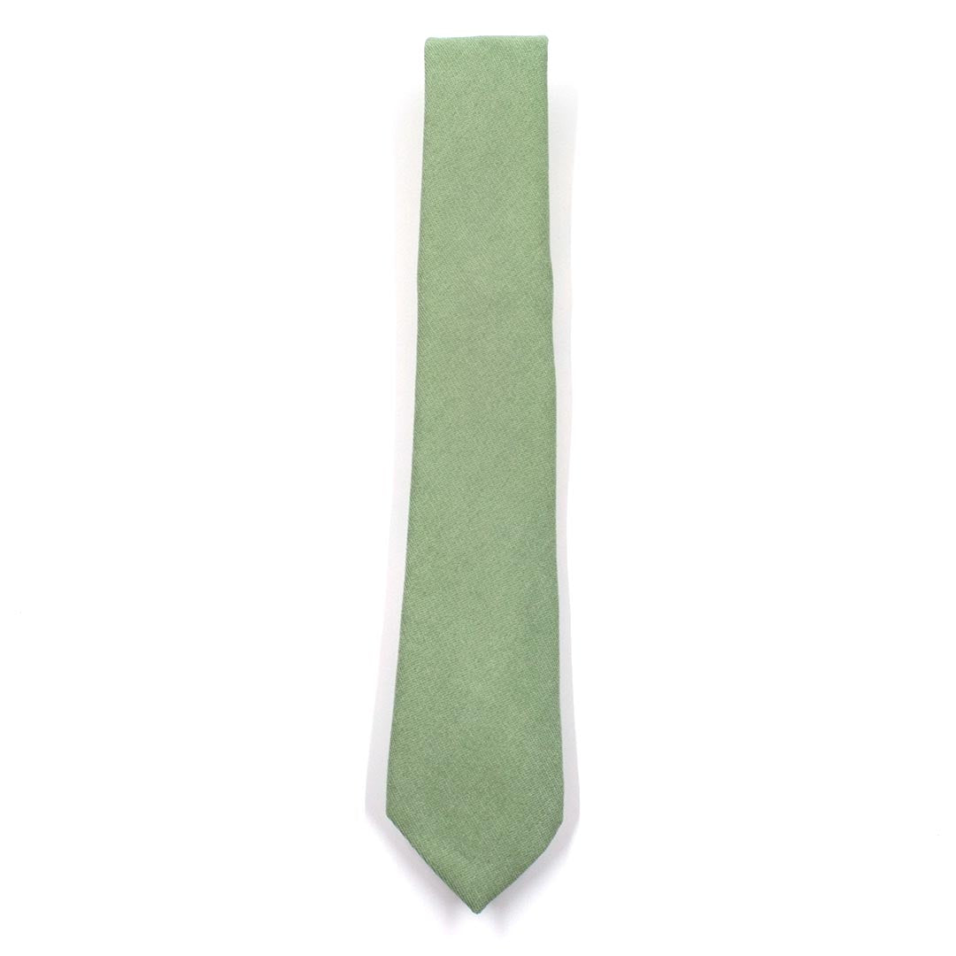 Microsuede Dusty Sage Tie