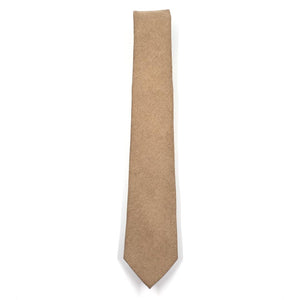 Microsuede Light Brown Tie