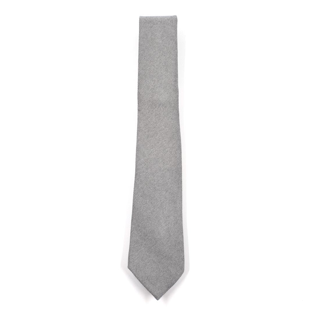 Microsuede Light Grey Tie