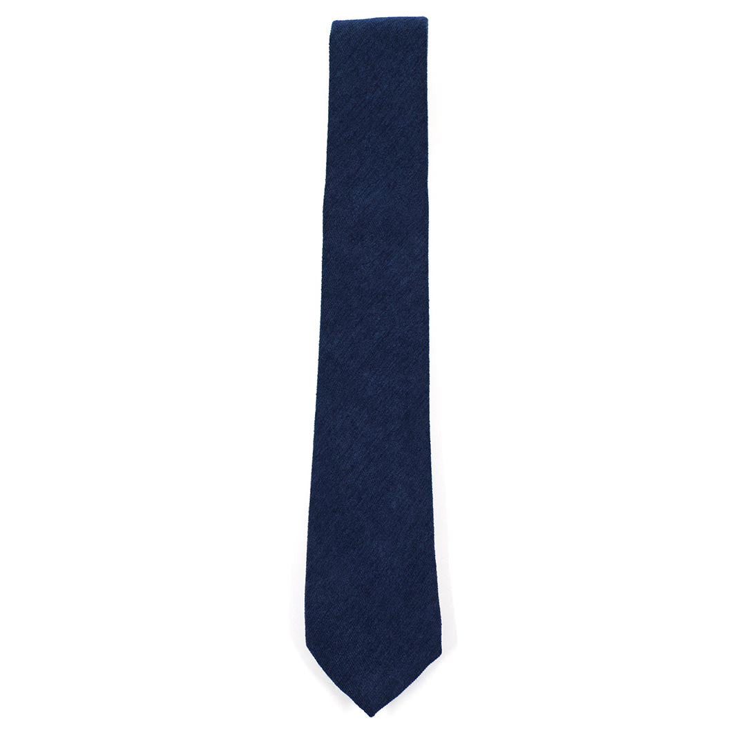 Microsuede Navy Tie
