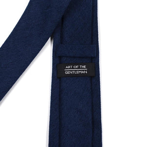 Microsuede Navy Tie