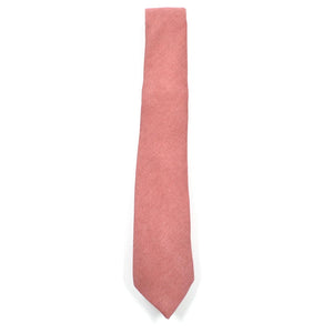 Microsuede Salmon Tie