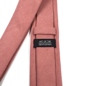 Microsuede Salmon Tie